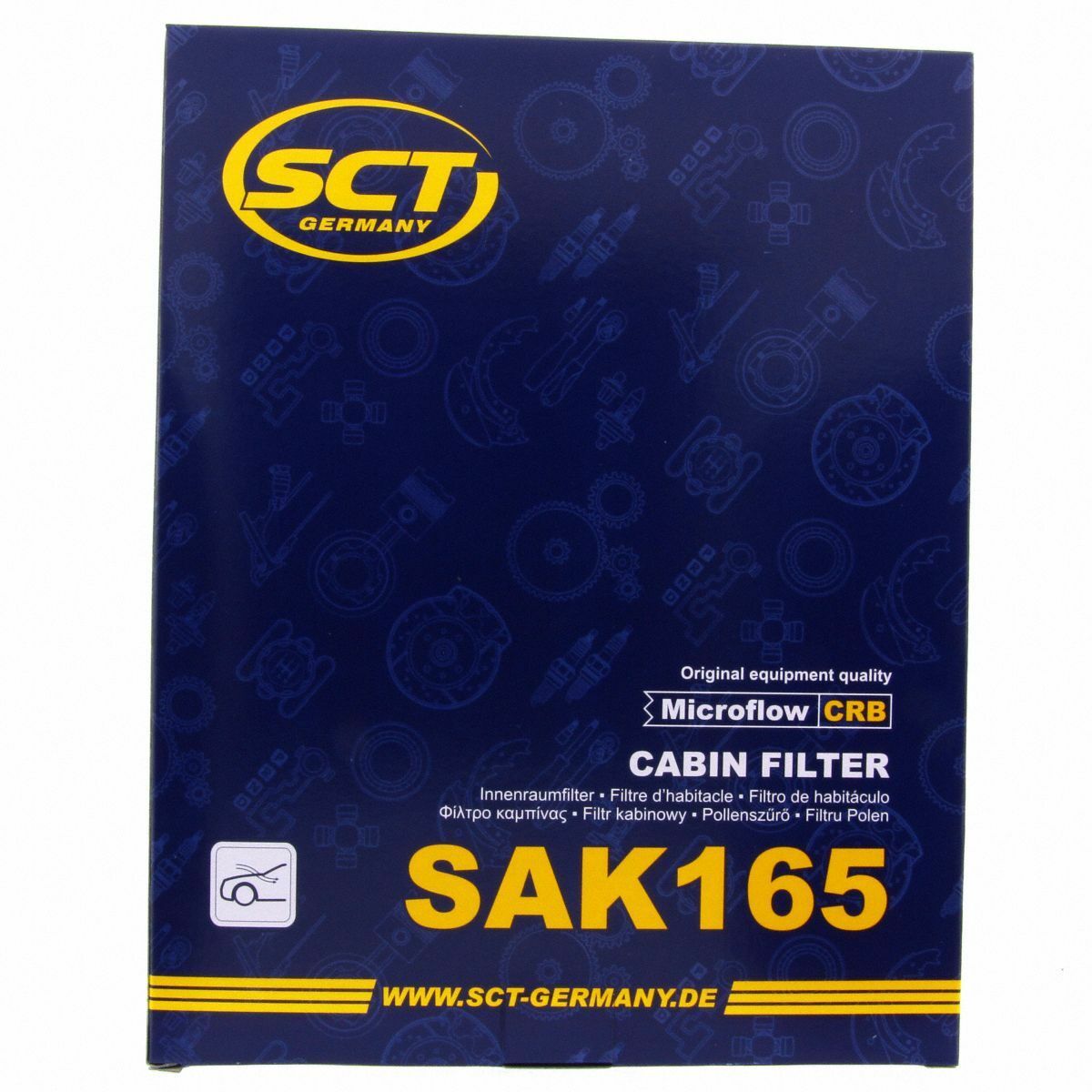 SCT Innenraumfilter mit Aktivkohle SAK 165 Luft Filter passend für Porsche VW Audi