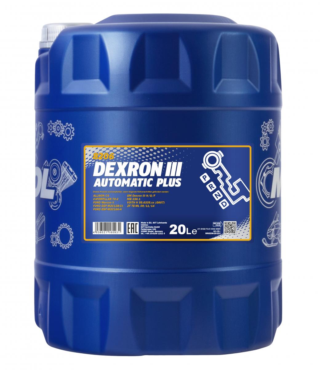 60 Liter MANNOL Dexron III Automatic Plus Getriebeöl Automatikgetriebe