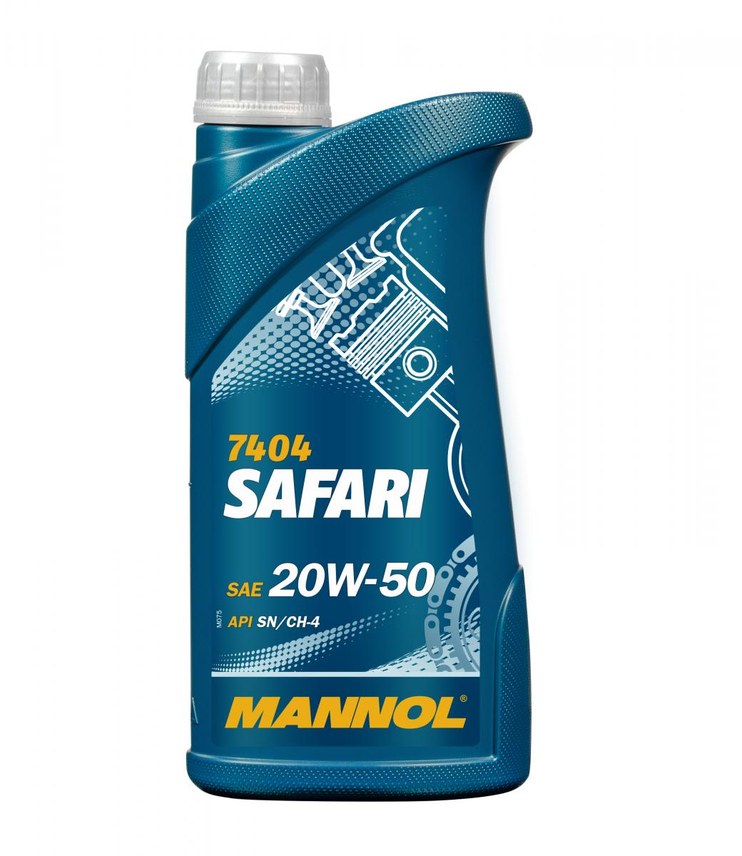 1 Liter MANNOL 7404 SAFARI 20W-50 Youngtimer Oldtimer Motoröl API SN/CH-4