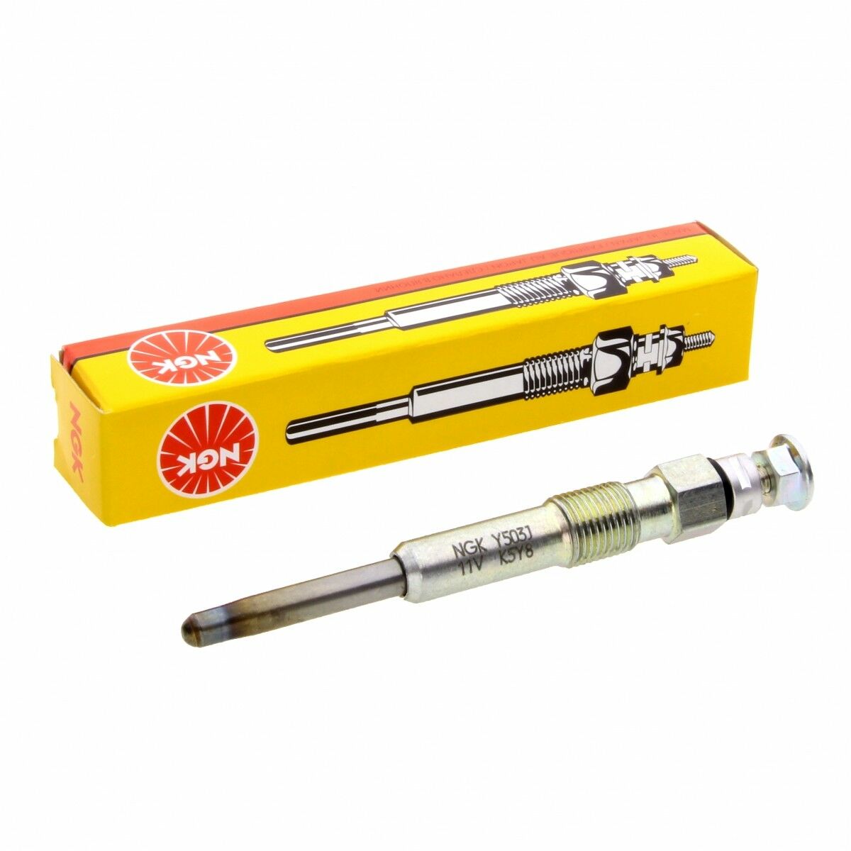 4x NGK Y503J Glühkerzen 5718 passend für Citroen Fiat Nissan Peugeot
