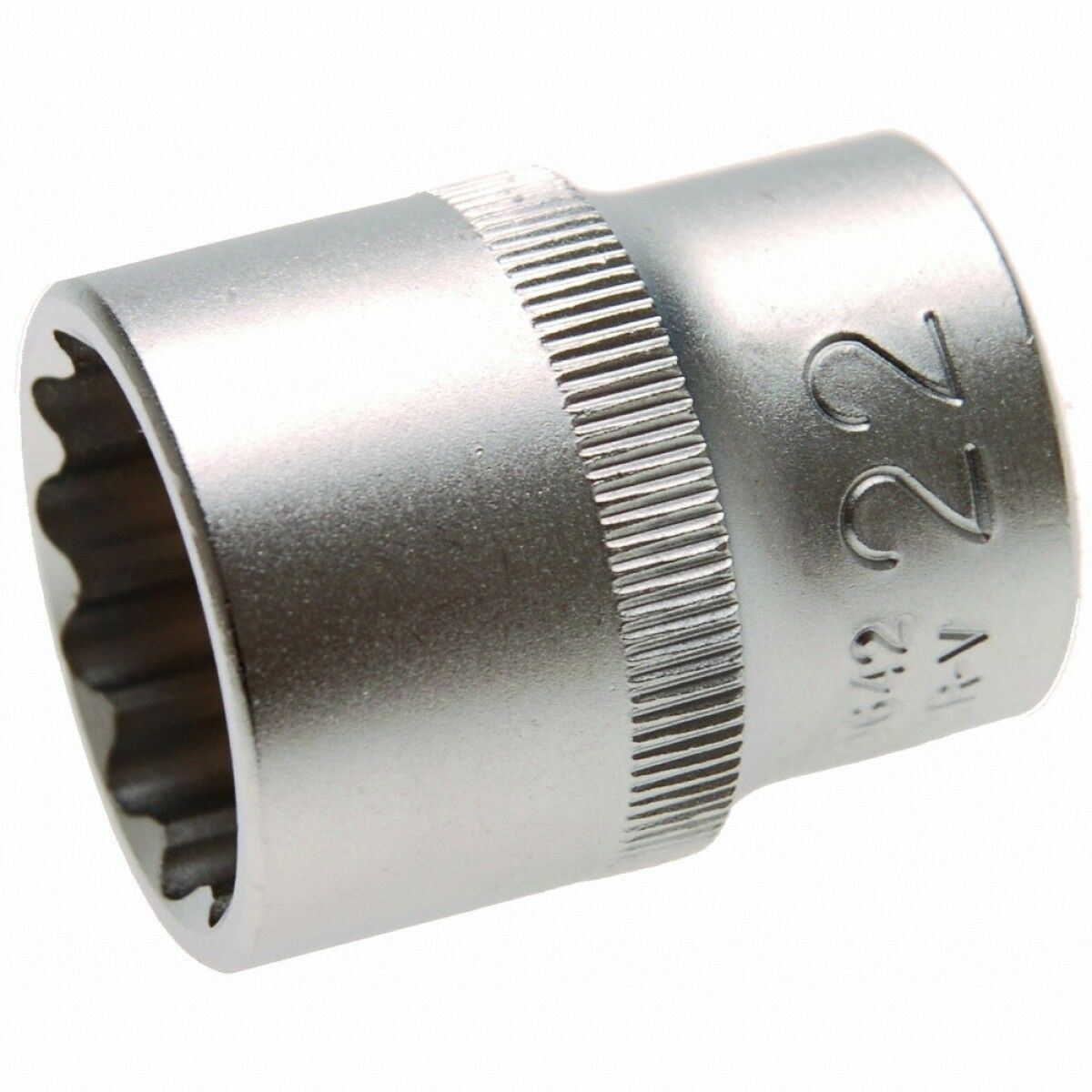 Steckschlüssel Stecknüsse Werkzeug-Einsatz 12-kant, 12,5 (1/2), 22 mm