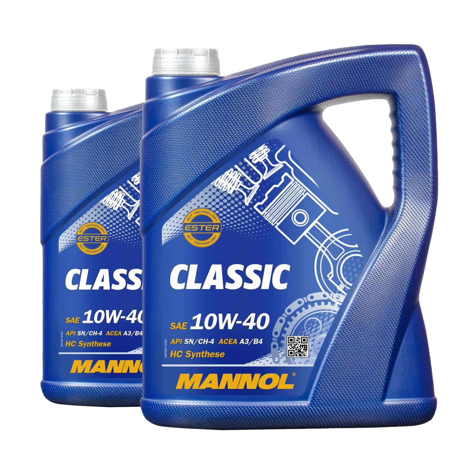 10 Liter (2x5) MANNOL Classic 10W-40 API SN/CH-4 Motoröl 10W40 4036021504209