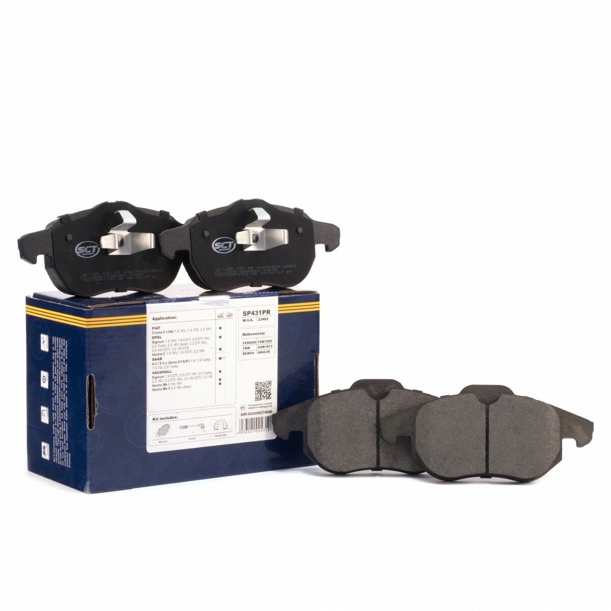 SCT Bremsbeläge SP431PR Bremsklötze Bremsbelagsatz Bremsen vorne Fiat Opel Saab