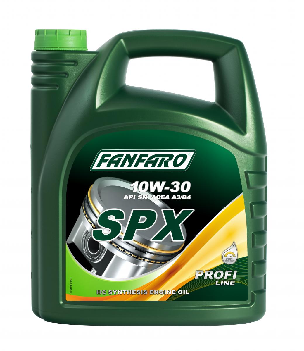 5 Liter FANFARO SPX 10W-30 Motoröl Motorenöl API SN ACEA A3/B4