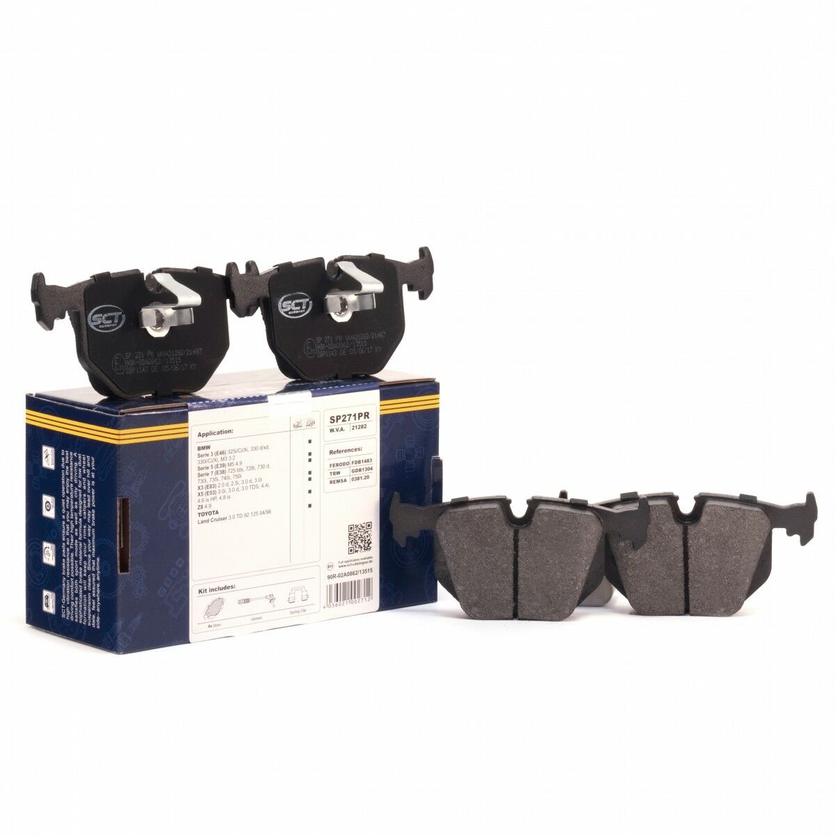 SCT Bremsbeläge SP271PR Bremsklötze Bremsbelagsatz passend für BMW Bremsen hinten