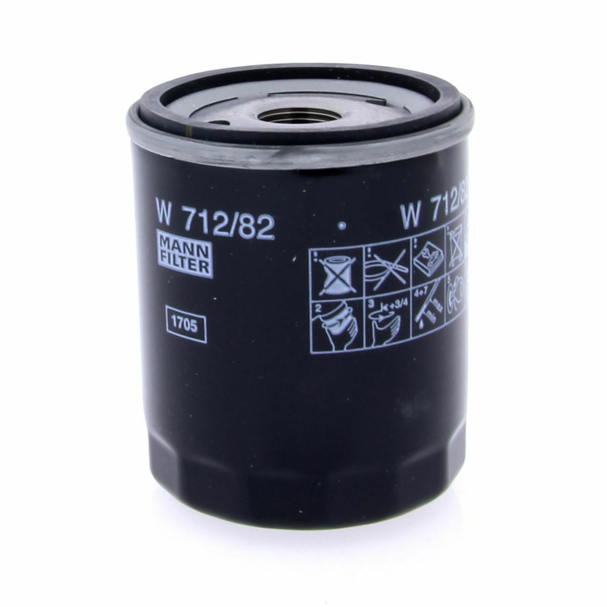 MANN Ölfilter Fahrzeugfilter W71282 Filter passend für Ford C-MAX Focus C-MAX