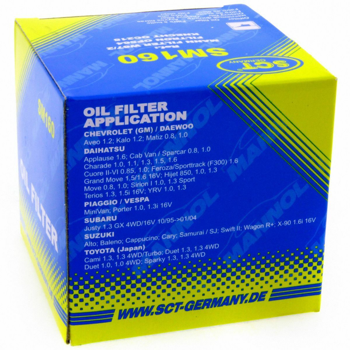 SCT Ölfilter SM160 Servicefilter Anschraubfilter Chevrolet Daewoo Daihatsu passend für Opel Piaggio Suzuki