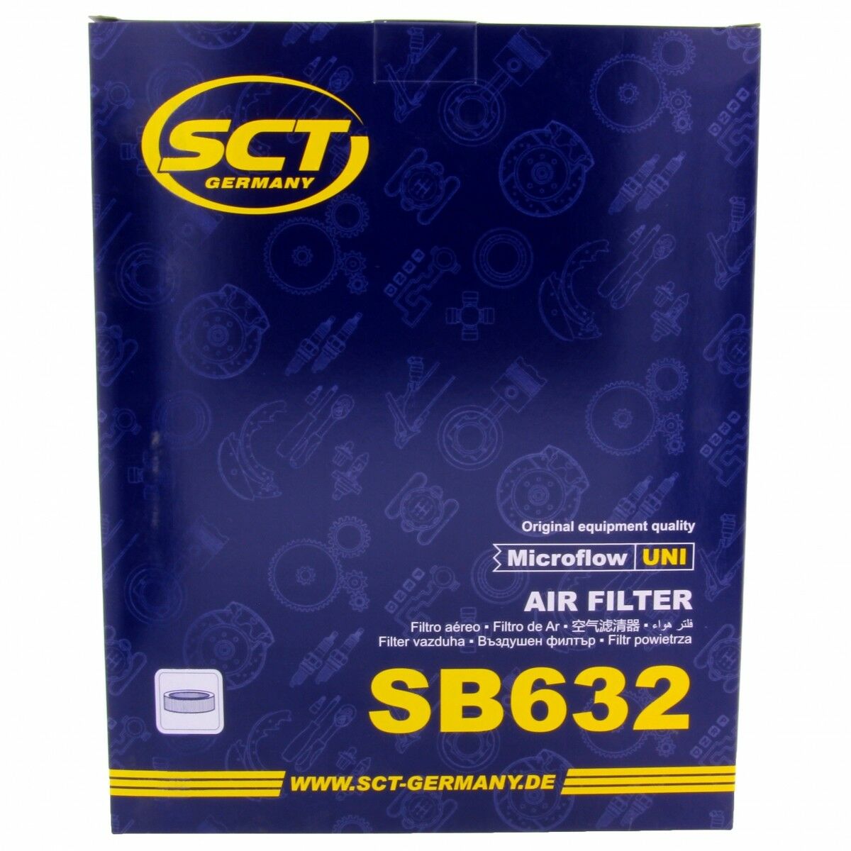 SCT Luftfilter Fahrzeugfilter SB632 Motorfilter