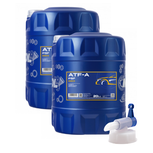 40 Liter MANNOL ATF-A Automatic Fluid Getriebeöl Automatikgetriebe Öl Ablasshahn