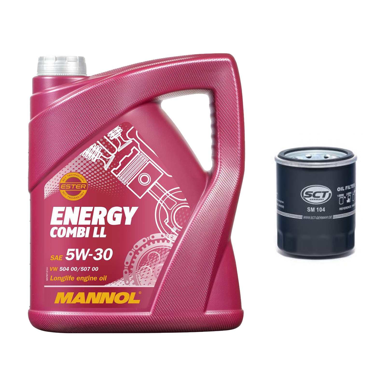 Inspektionskit MANNOL Combi LL 5W-30 passend für Mitsubishi Asx 1.8 Di-d Lancer 4WD
