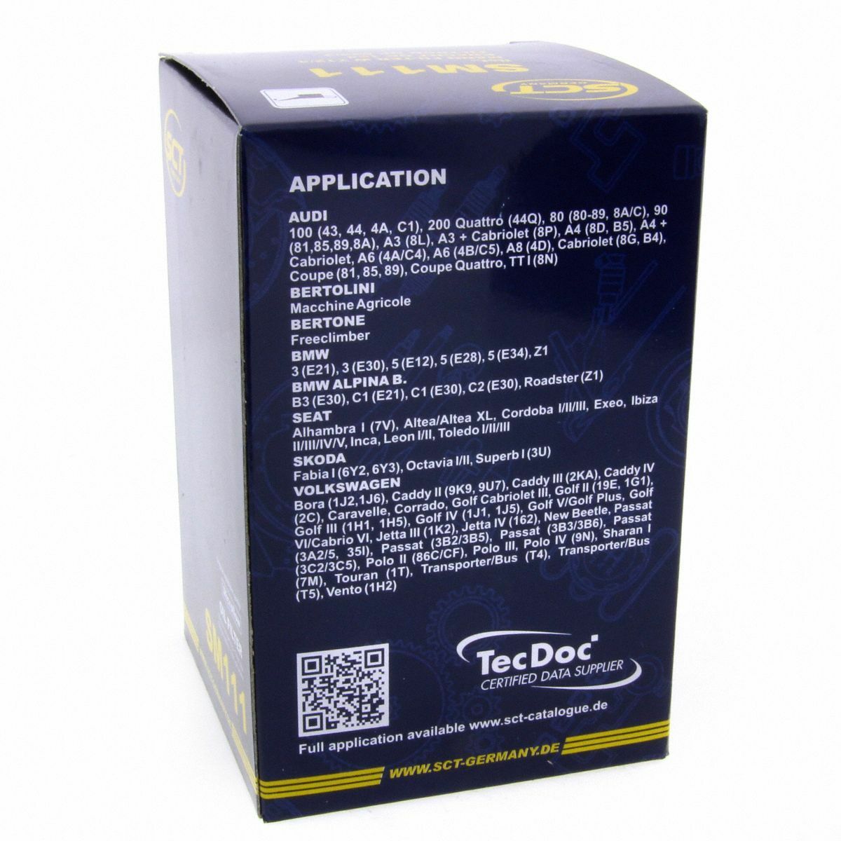 SCT Ölfilter SM111 Filter Motorfilter Anschraubfilter Alpina passend für BMW