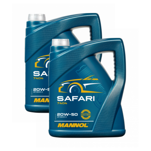 8 Liter (2x4) MANNOL Safari 20W-50 API SN CH-4 Motoröl 20W50 4036021406152