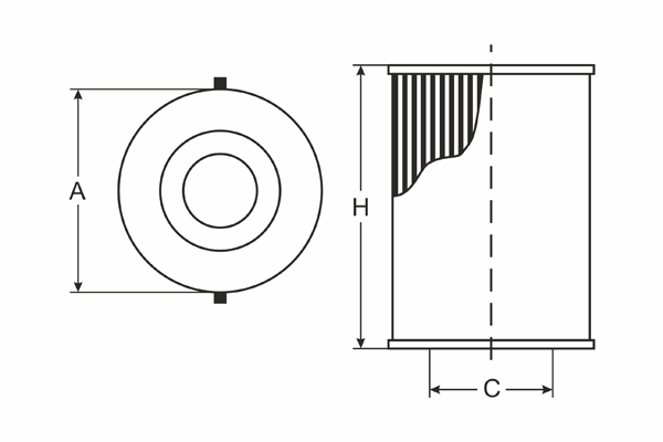 SCT Ölfilter SH4081P Filter Servicefilter Patronenfilter Nissan Opel Renault