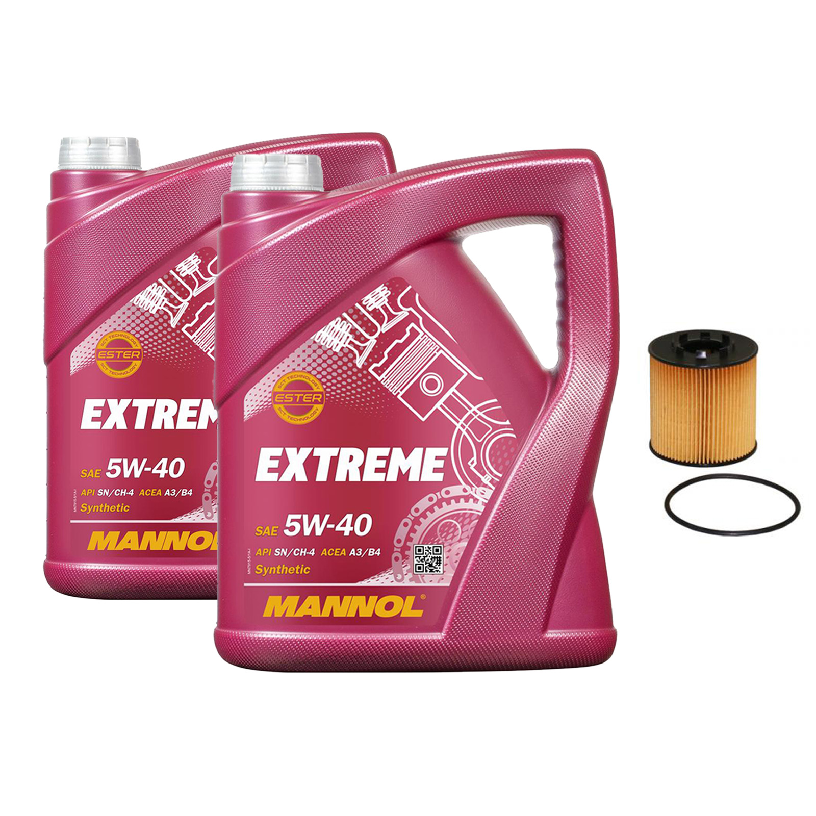 Inspektionskit MANNOL Extreme 5W-40 passend für Opel Movano B Kasten 2.3 Cdti Fwd Rwd