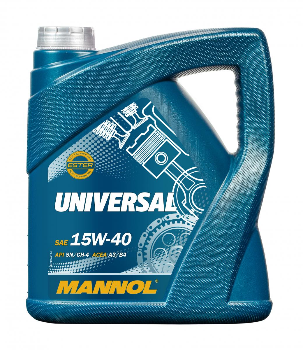 4 Liter MANNOL Universal 15W-40 API SN CH-4 Motoröl 15W40 4036021400273