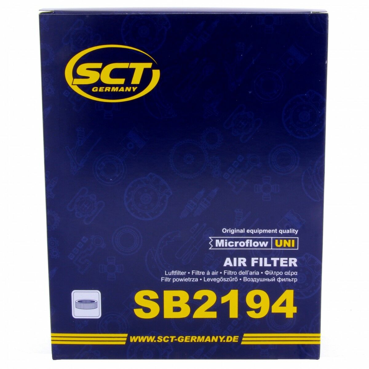 SCT Luftfilter Fahrzeugfilter SB2194 Motorfilter passend für Renault Grand Scenic II Megane II