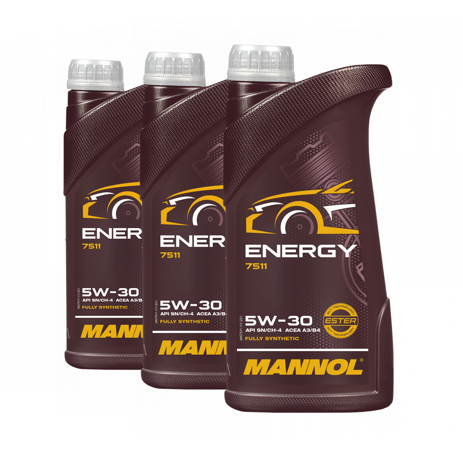 3 Liter (3x1) MANNOL Energy 5W-30 7511 API SN/CH-4 MB 229.3 passend für VW 502.00 Motoröl