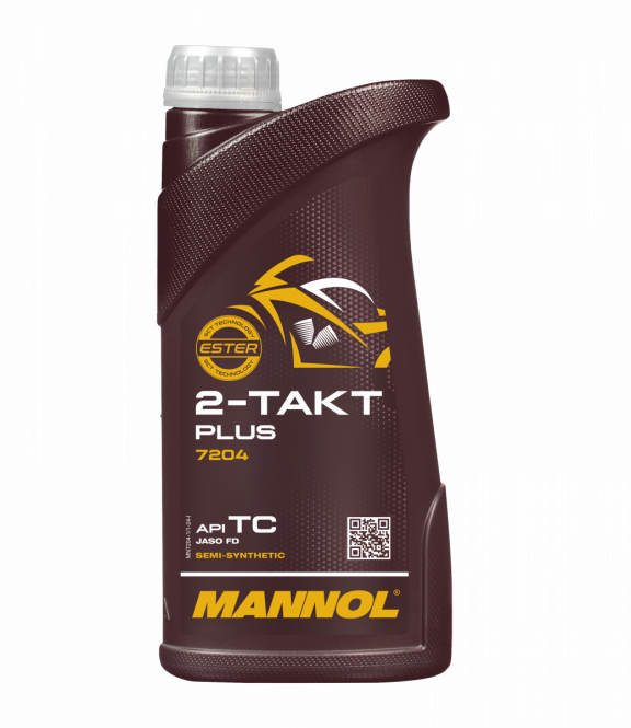 1 Liter MANNOL 2-Takt Plus 7204 API TC JASO FD ISO L-EGD TISI Motoröl
