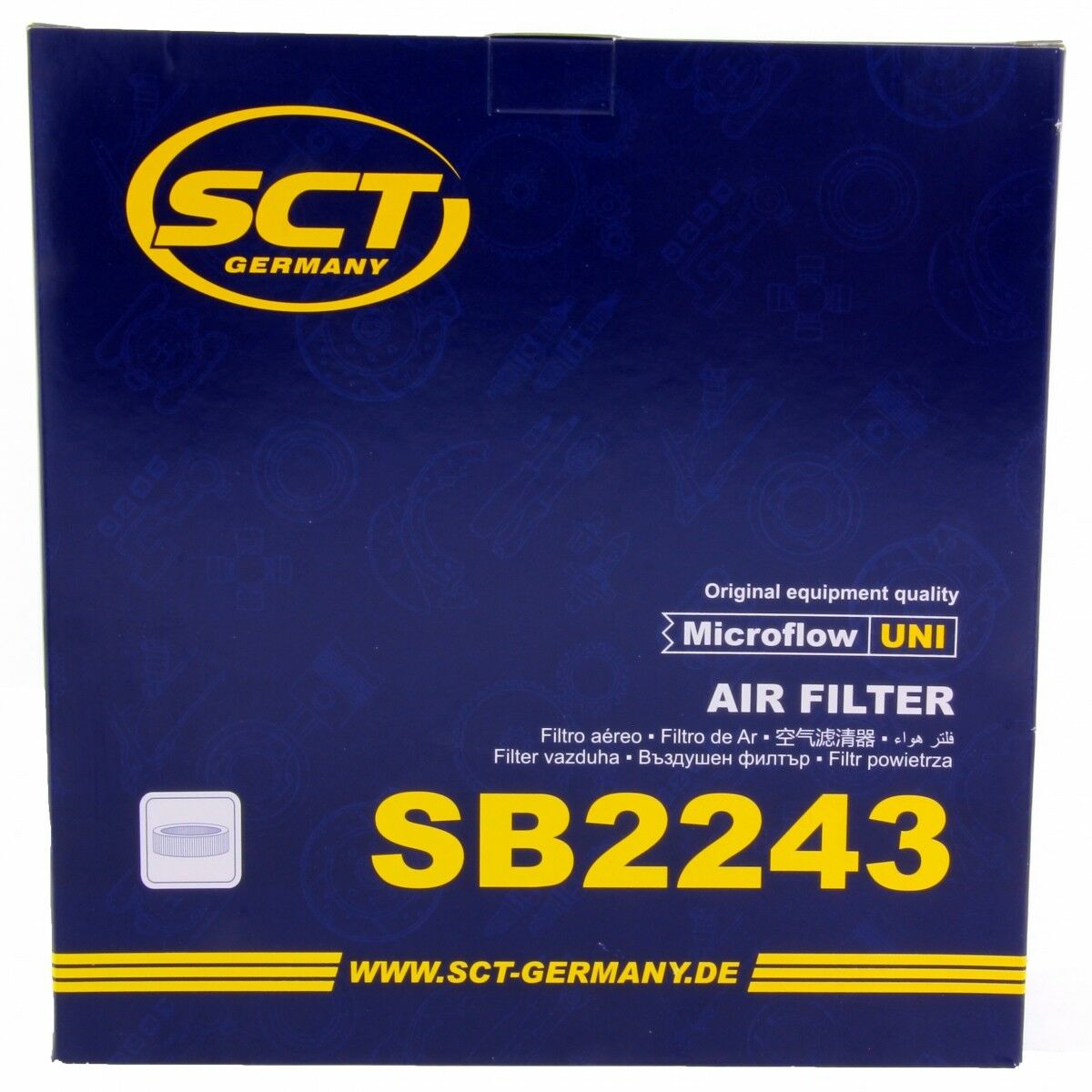 SCT Luftfilter Fahrzeugfilter SB2243 Motorfilter passend für Alfa Romeo Fiat Opel