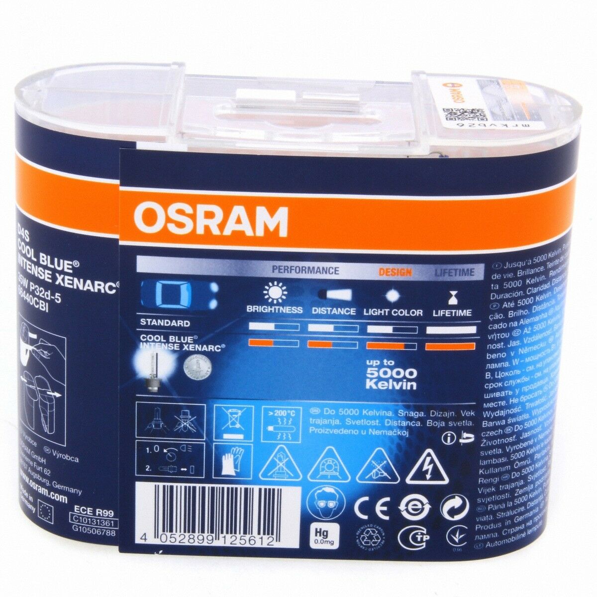 D4S OSRAM Cool Blue Intense 5000K Xenon Brenner 20% 66440CBI DUO Box 2 Stück