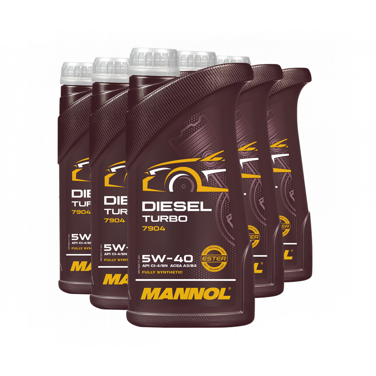 5 Liter (5x1) MANNOL Diesel Turbo 5W-40 API CI-4/SN Motoröl 5W40 4036021101101