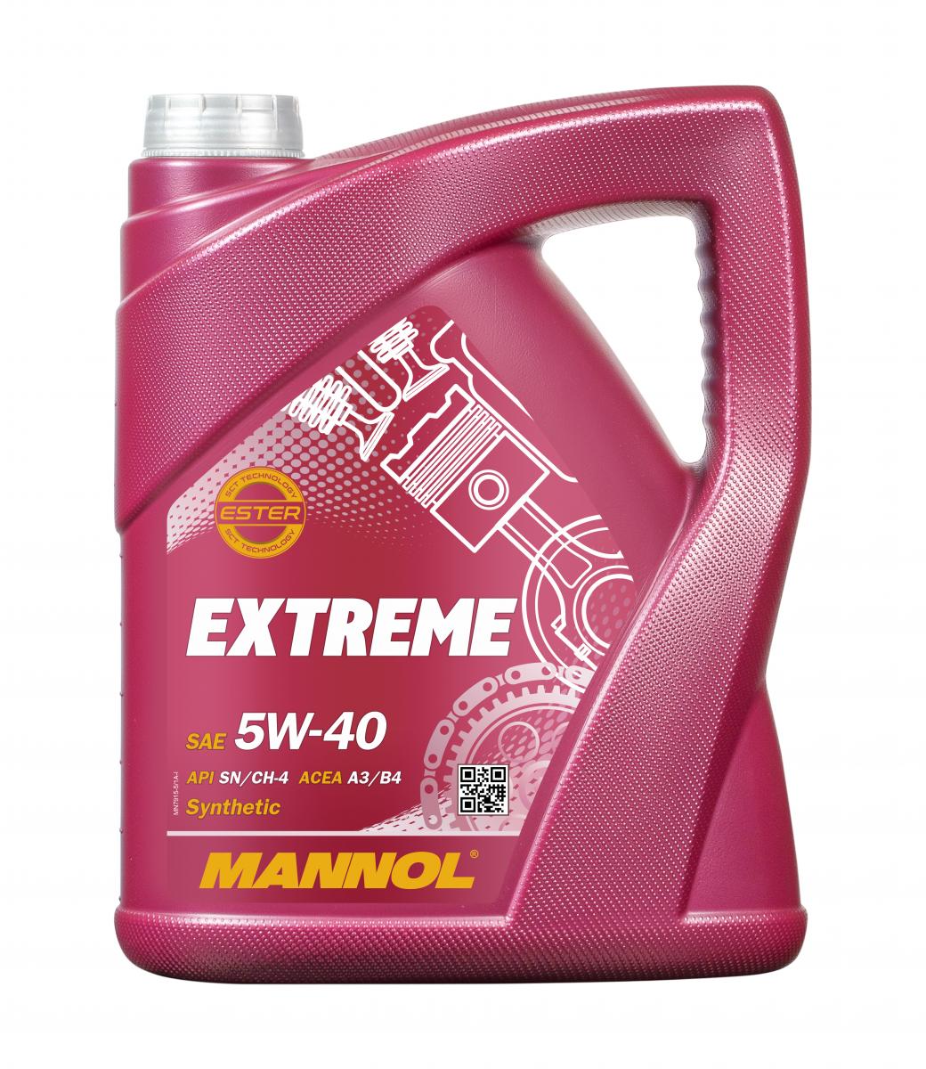 20 Liter (4x5) MANNOL Extreme 5W-40 API SN CH-4 Motoröl 5W40 4036021525518