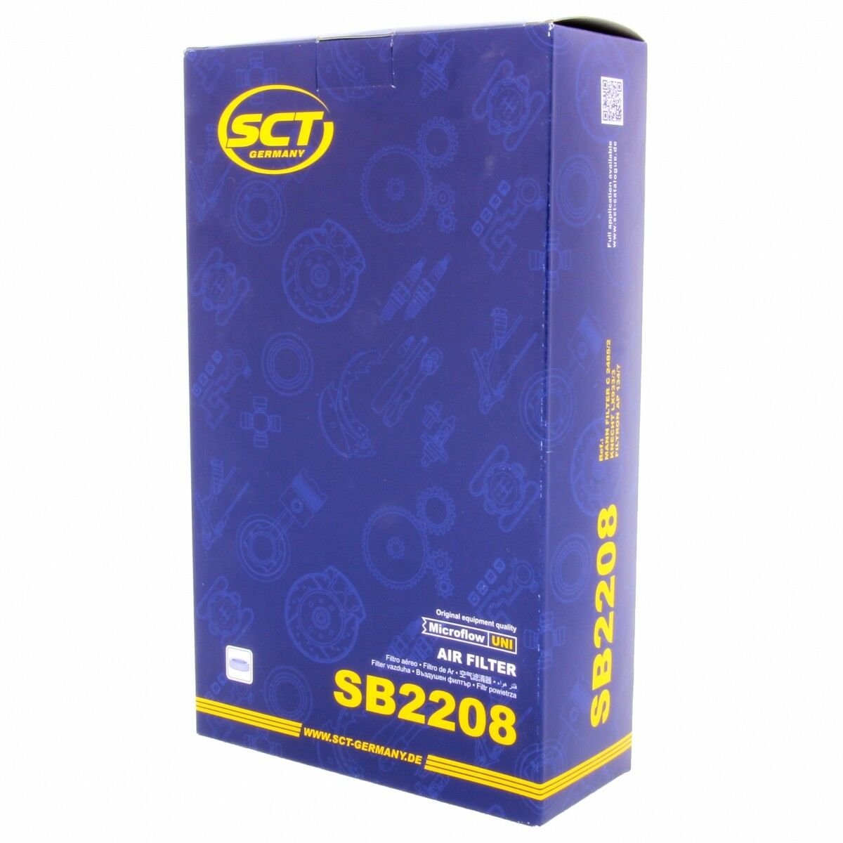 SCT Luftfilter SB2208 Motorfilter Servicefilter Ersatzfilter passend für Nissan March III