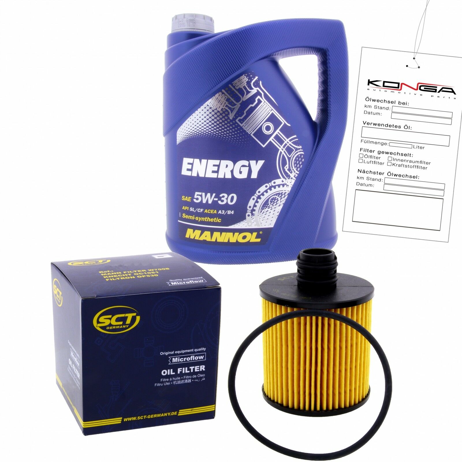 Inspektionskit MANNOL Energy 5W-30 passend für VW Sharan 1.9 TDI Caddy II SDI Polo