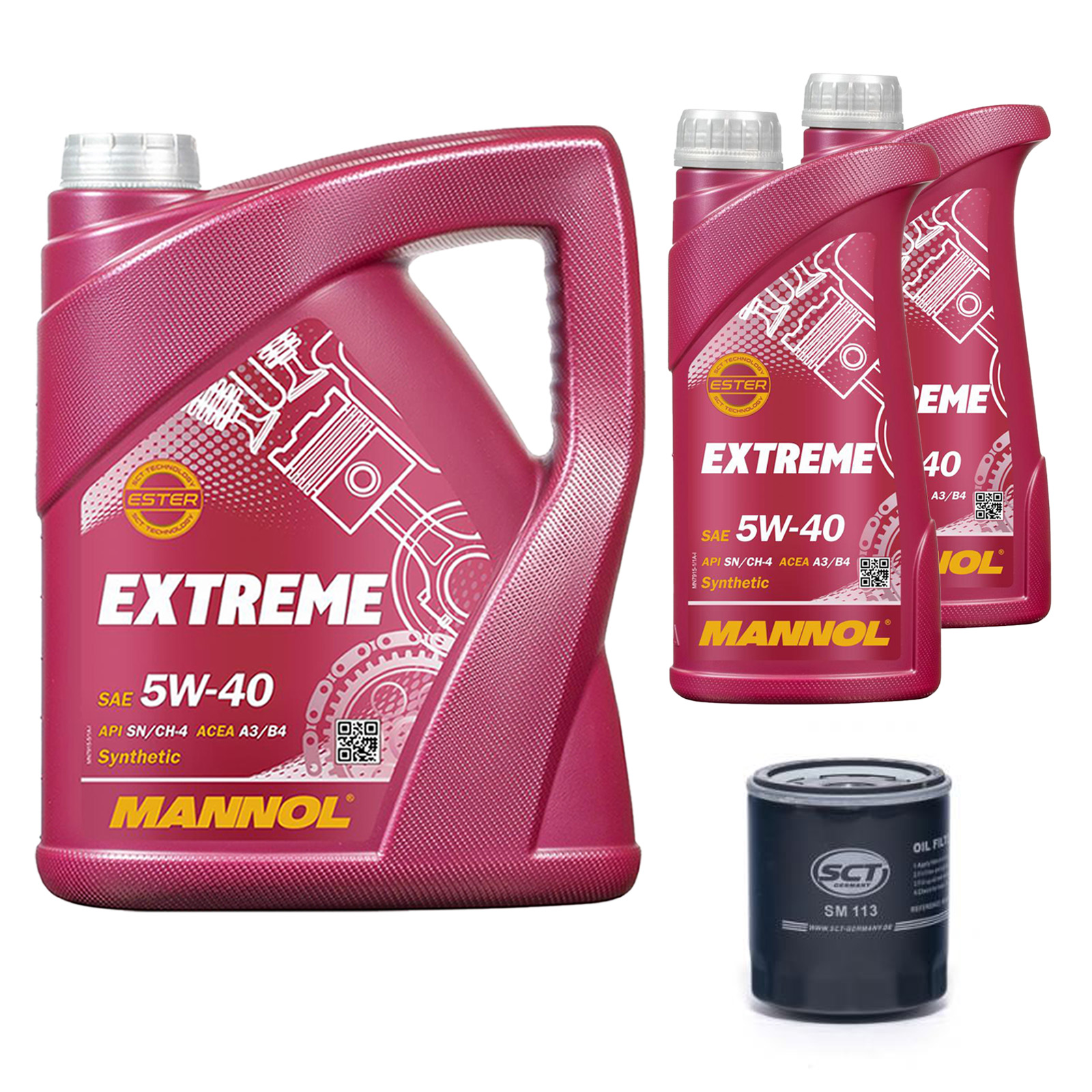 Inspektionskit MANNOL Extreme 5W-40 für Renault Safrane Ii 2.0 16v 2.5 20v