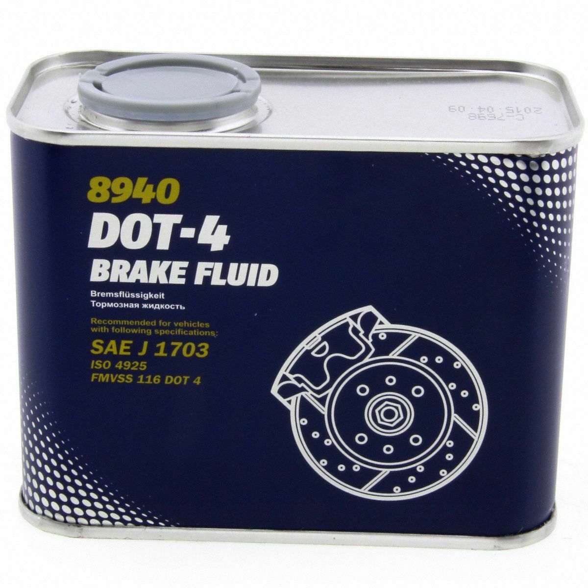 3x 0,5 Liter 8940 MANNOL Bremsflüssigkeit Brake Fluid DOT-4 Bremse