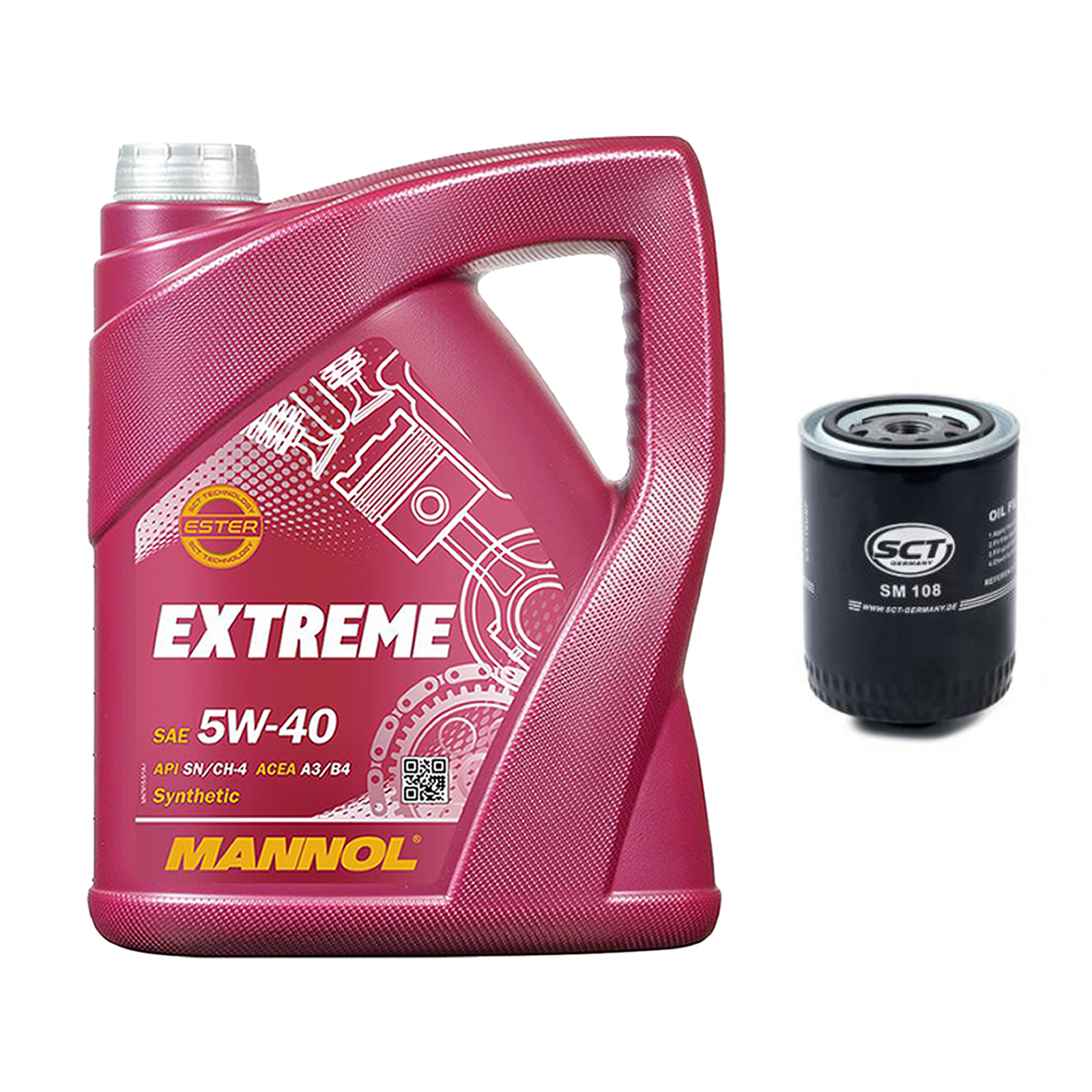 Inspektionskit MANNOL Extreme 5W-40 passend für VW Passat 1.9 Td Golf III D Tdgtd Vento