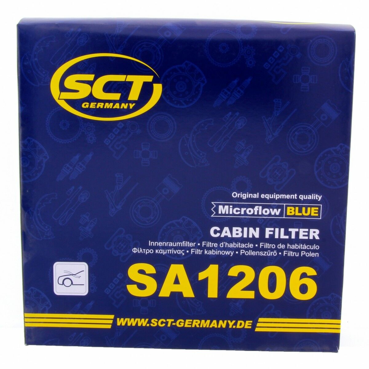 SCT Innenraumfilter Luftfilter SA1206 Pollenfilter Luft Filter passend für Renault
