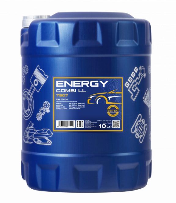 30 Liter (3x10) MANNOL Energy Combi LL 5W-30 API SN 5W30 VW BMW MERCEDES