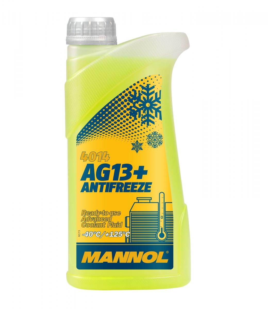 1 Liter MANNOL AG13+ Kühlflüssigkeit Antifreeze Fertiggemisch -40°C gelb G13+