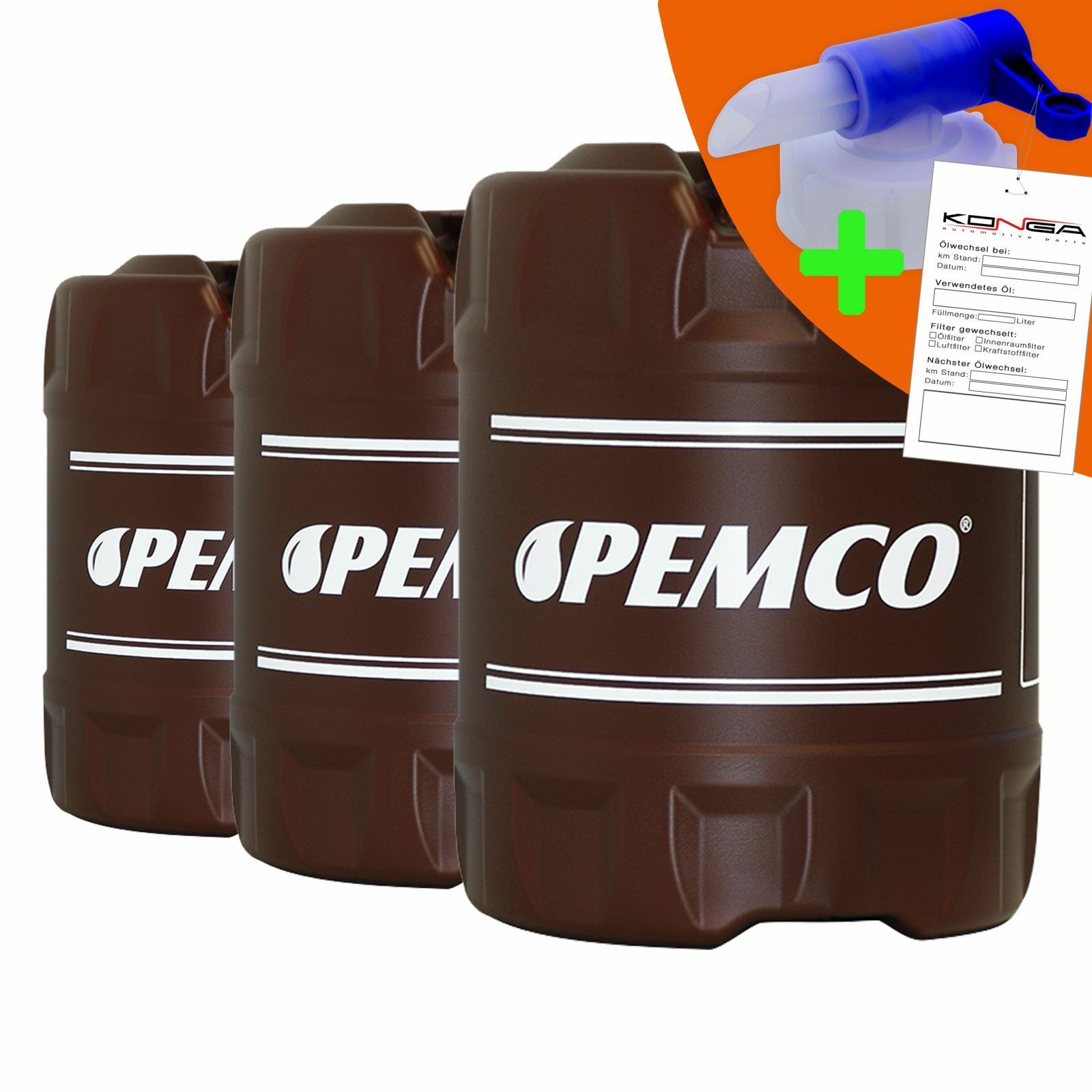60 Liter (3x20) PEMCO SAE 10W-40 iDrive 260 Motoröl - Classic +Ablasshahn
