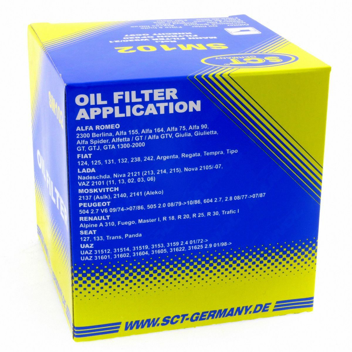 SCT Ölfilter SM102 Servicefilter Anschraubfilter passend für Alfa Romeo FSO Fiat Lada Lancia Nissan Peugeot