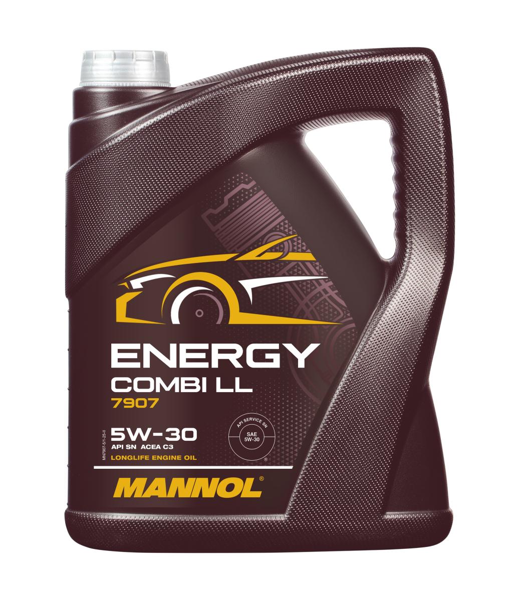 5 Liter MANNOL 5W30 Motoröl MB 229.51 passend für VW BMW LL-04 C30 Energy Combi LL