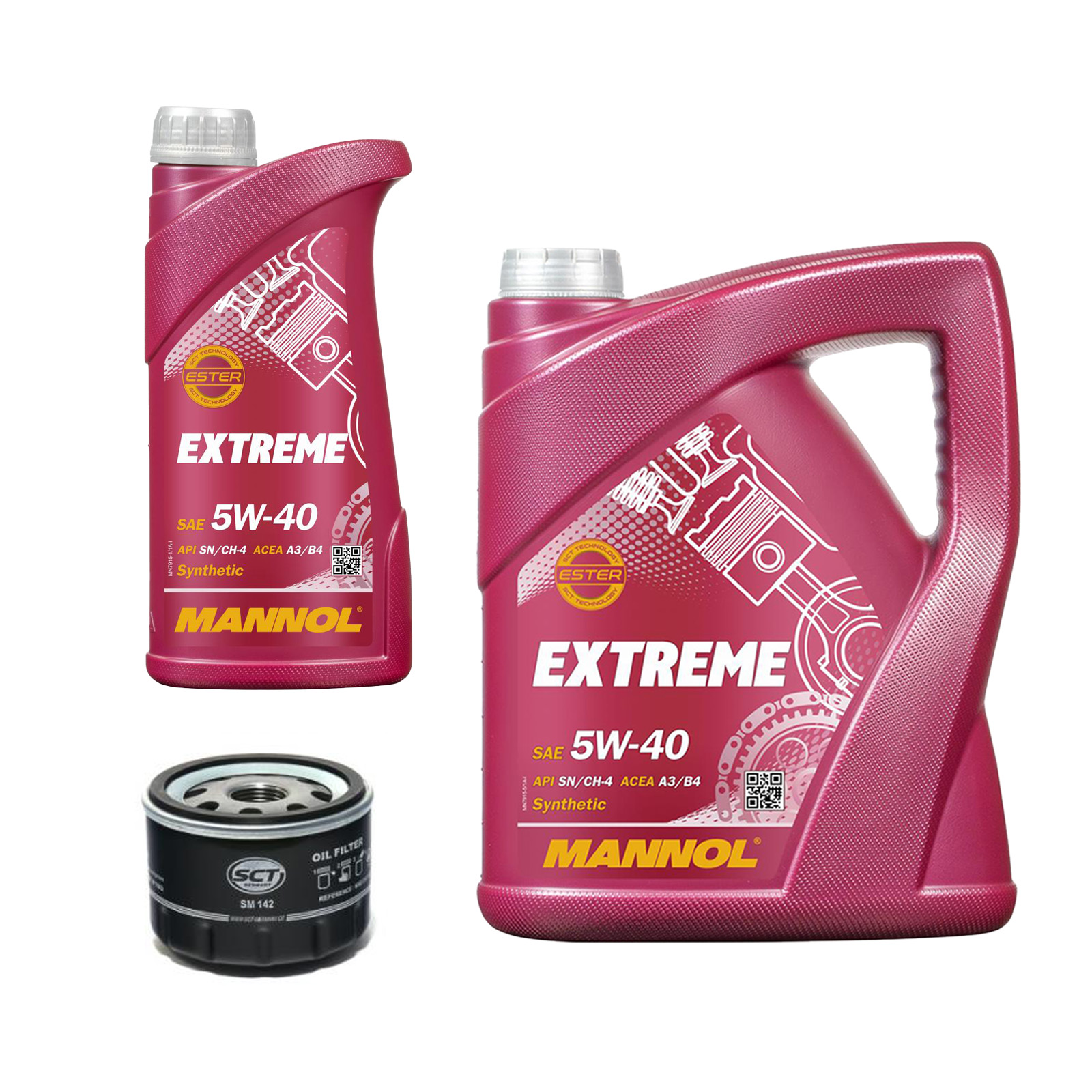 Inspektionskit MANNOL Extreme 5W-40 für Opel Vivaro Combi 2.0 16v