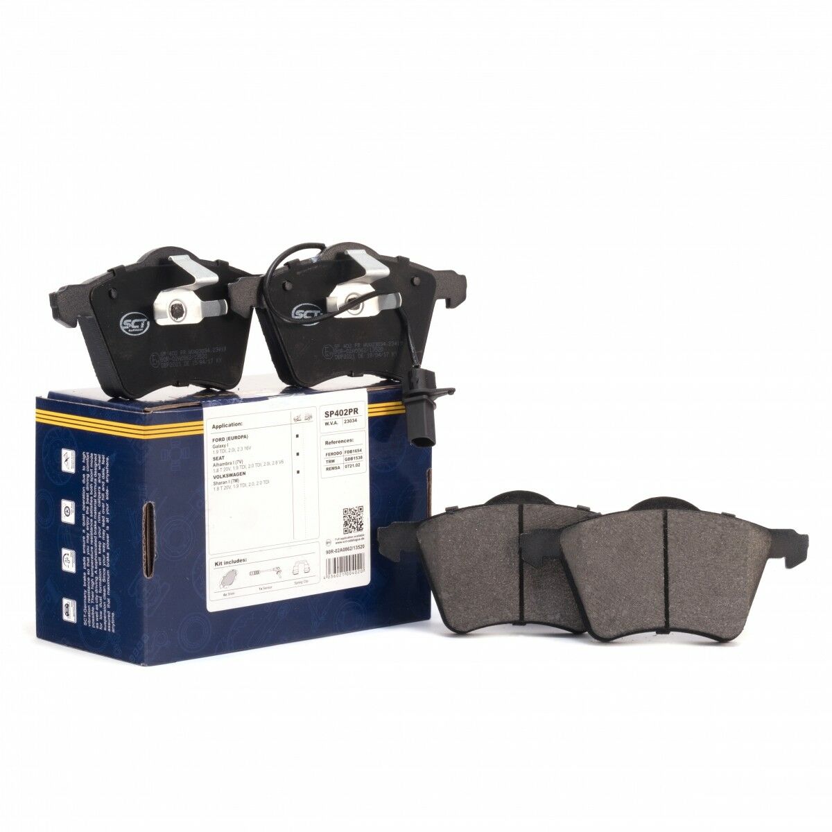 SCT Bremsbeläge SP 402 PR Bremsklötze Bremsbelagsatz vorne passend für Ford Seat