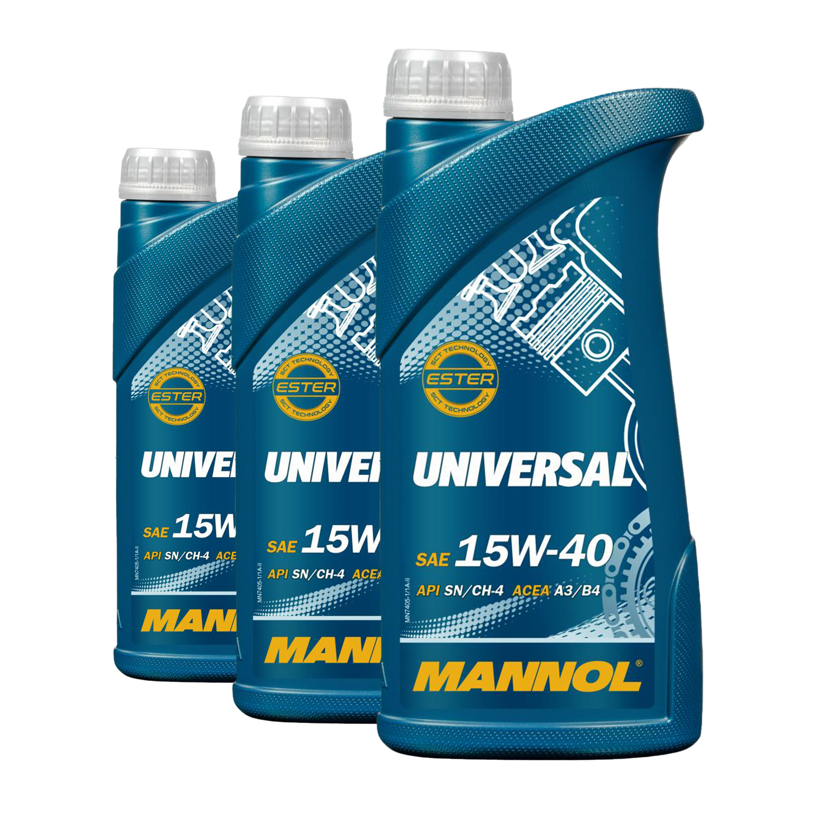 3 Liter (3x1) MANNOL 7404 SAFARI 20W-50 Youngtimer Oldtimer Motoröl API SN/CH-4