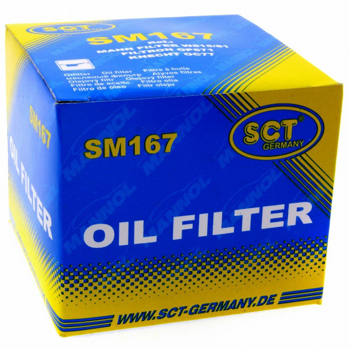 SCT Ölfilter SM167 Filter Motorfilter Servicefilter Anschraubfilter passend für Honda