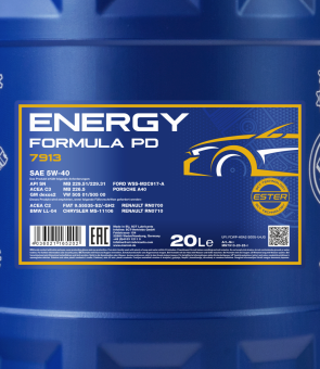 60 Liter MANNOL Energy Formula PD 5W-40 5W40 API SN Motoröl ÖL