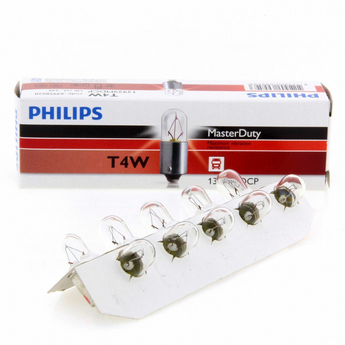 T4W Philips MasterDuty 2x Longlife LKW 24V Halogenlampe 13929MD 10er Box Pack