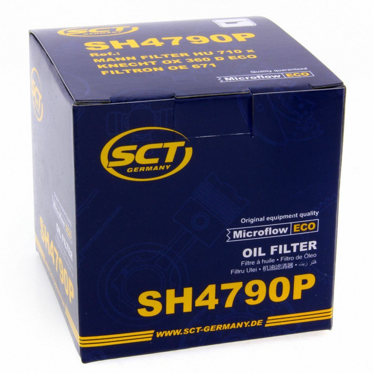SCT Ölfilter SH4790P Filter Motorfilter Servicefilter Patronenfilter passend für Seat Skoda VW
