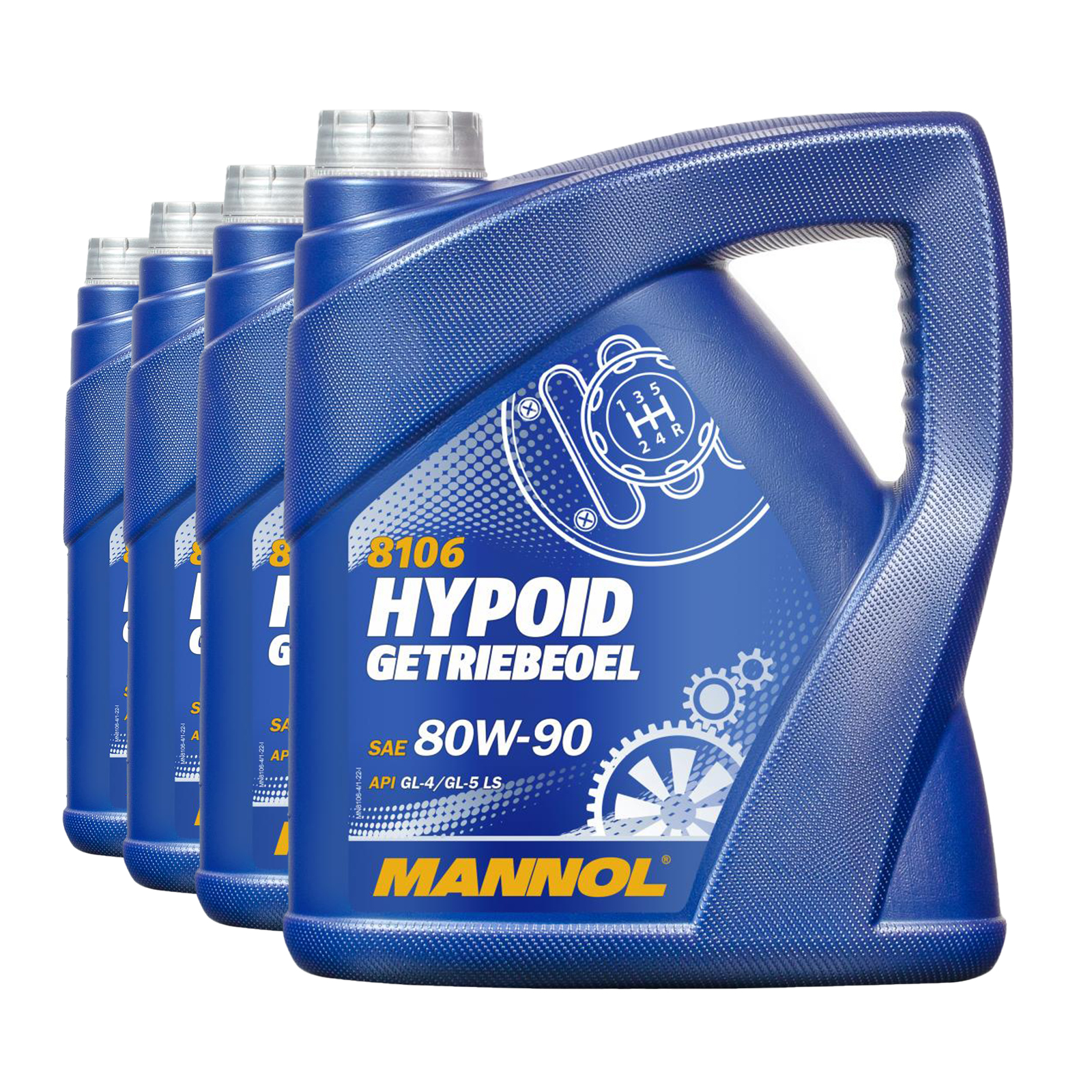 16 Liter (4x4) MANNOL Hypoid Getriebeöl 80W-90 API GL4/GL5 LS Getriebe Öl 80W90