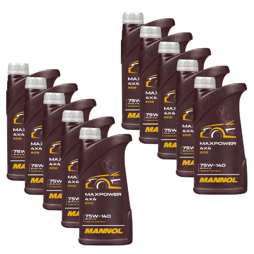 10 Liter (10x1) MANNOL Maxpower 4x4 75W-140 API GL 5 LS Getriebeöl 75W140