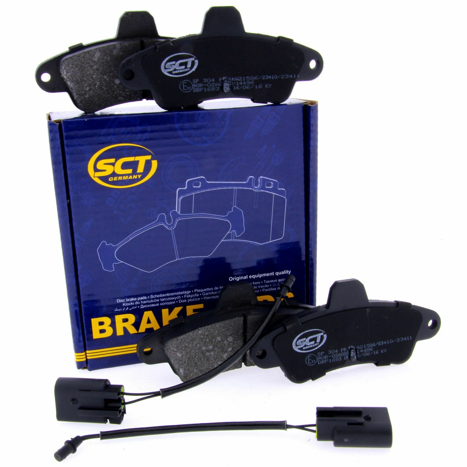 *** SCT Bremsbeläge SP304PR Bremsklötze Bremsbelagsatz passend für Ford Bremsen Satz hinten