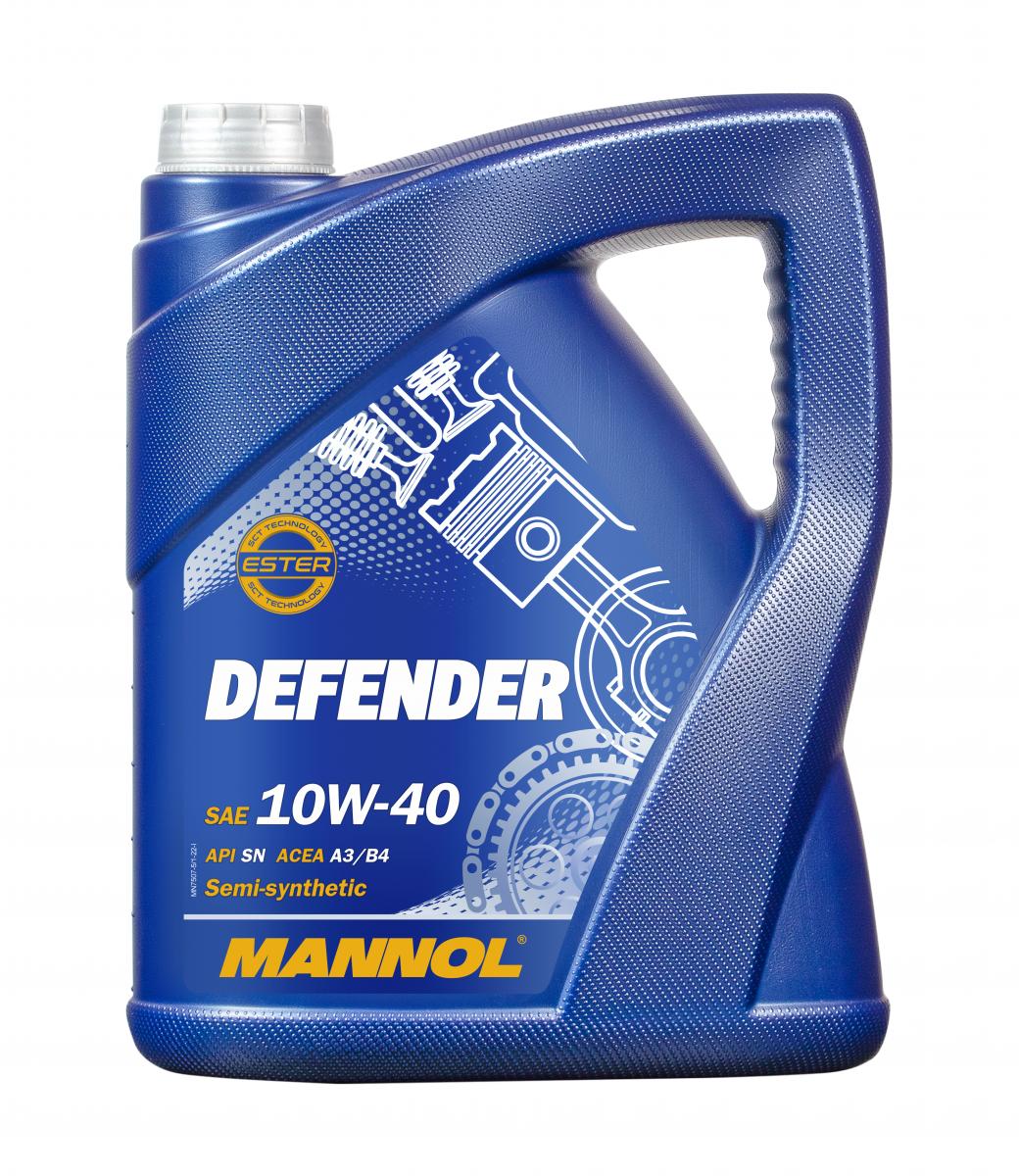 10 Liter (2x5) Mannol 7507 Defender 10W-40 Motoröl API SN VW 501.01  505.00 MB229.1