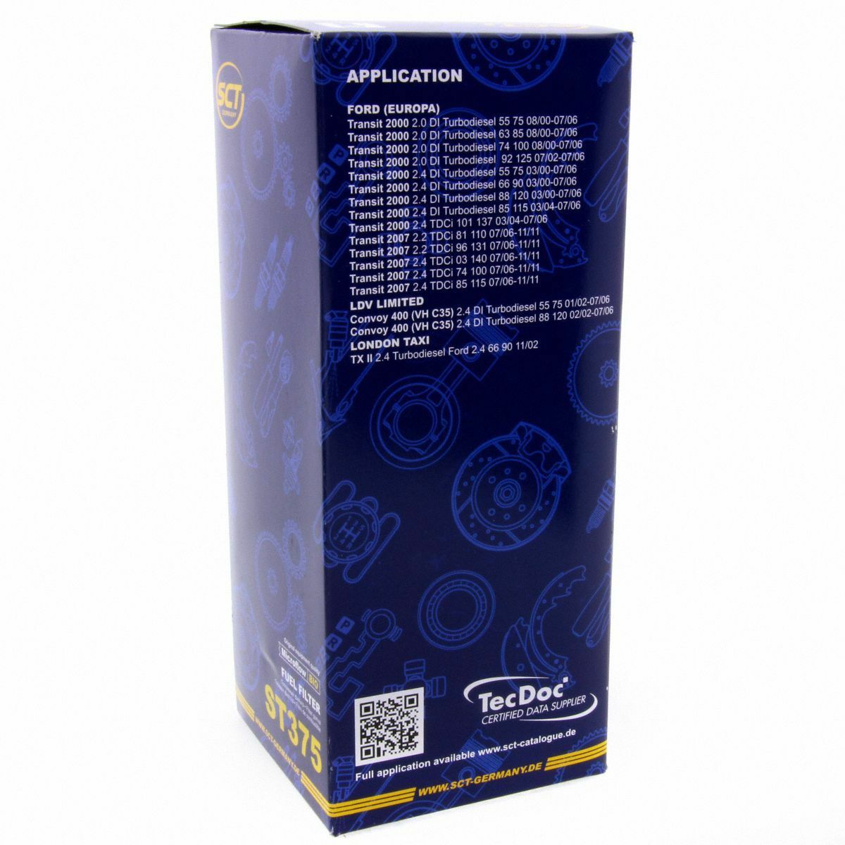 SCT Kraftstofffilter Fahrzeugfilter ST 375 Benzinfilter passend für Ford