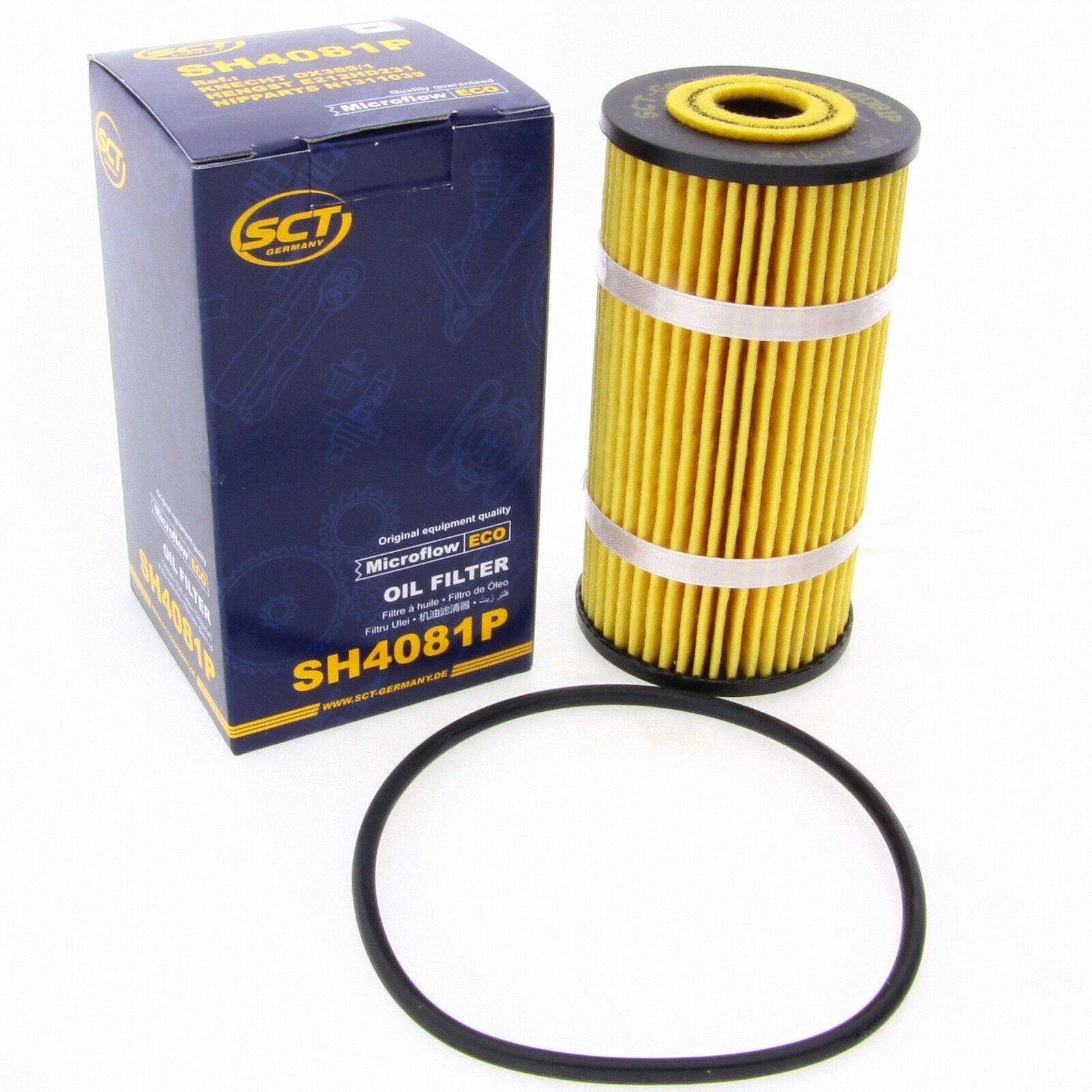 SCT Ölfilter SH4081P Filter Servicefilter Patronenfilter passend für Nissan Opel Renault